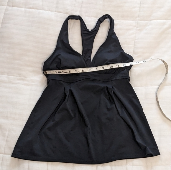 lands' End black t-back bathing suit top size 2 - Picture 5 of 6